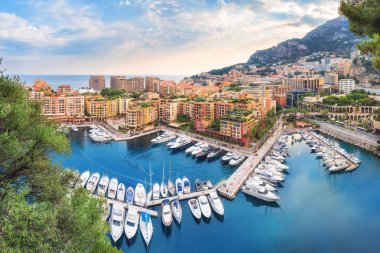 Lüks Monaco-Ville liman, Monako, Cote dazur