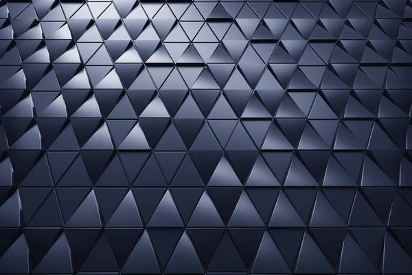 Abstrakt mørk bakgrunn for polygonal trekantform – stockfoto