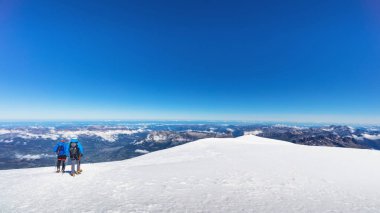 Üst Fransız Alpleri Mont Blanc Dağı trekking