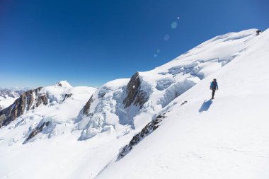 Üst Fransız Alpleri Mont Blanc Dağı trekking