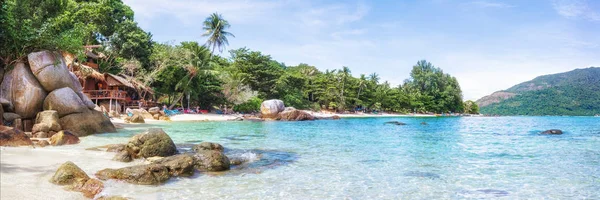 Panorama de playa paraíso asiático en Tailandia —  Fotos de Stock