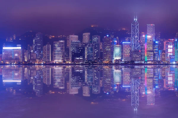 Panorama del centro de Hong Kong —  Fotos de Stock