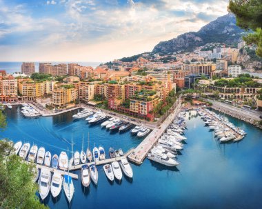 Lüks Monaco-Ville liman, Monako, Cote dazur