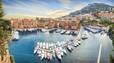 Lüks Monaco-Ville liman, Monako, Cote dazur