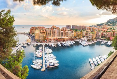 Lüks Monaco-Ville liman, Monako, Cote dazur