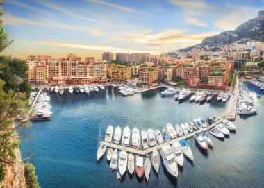 Lüks Monaco-Ville liman, Monako, Cote dazur