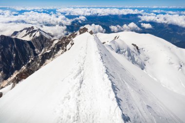 Üst Fransız Alpleri Mont Blanc Dağı trekking