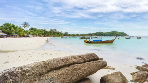 Panorama of asian paradise beach in Thailand — Stock Photo, Image