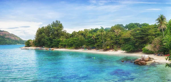 Panorama de playa paraíso asiático en Tailandia —  Fotos de Stock