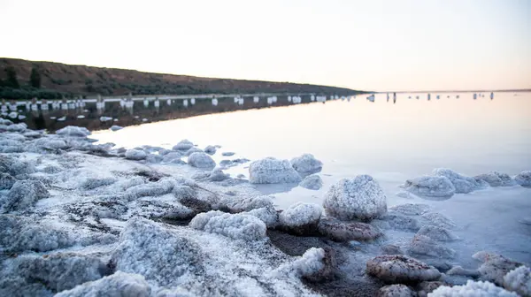 Odessa Ölü Deniz. Suda tuz.