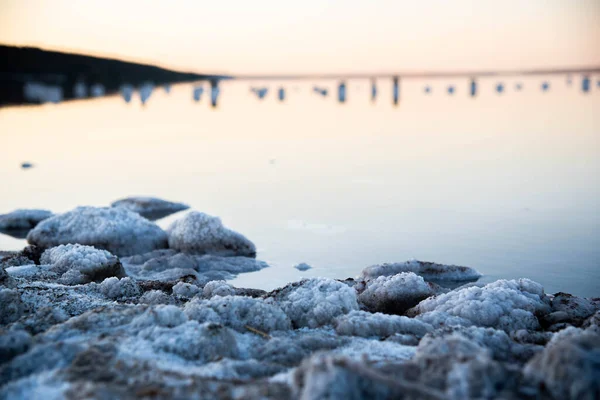 Odessa Ölü Deniz. Suda tuz.