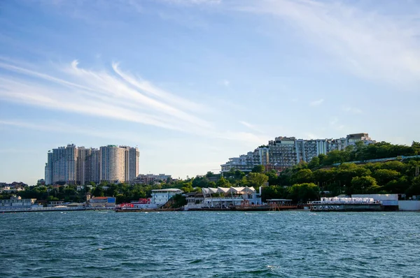 Deniz. Odessa şehrinin manzarası. Güzel manzara