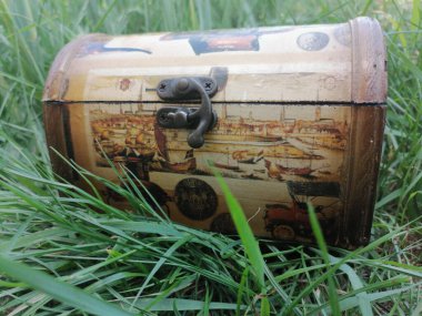 Bahçedeki güzel ahşap kutu