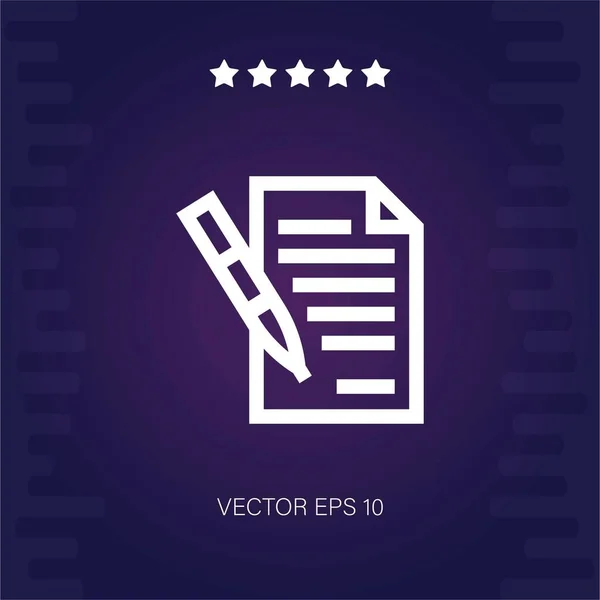 Acuerdo Vector Icono Ilustración Moderna — Vector de stock