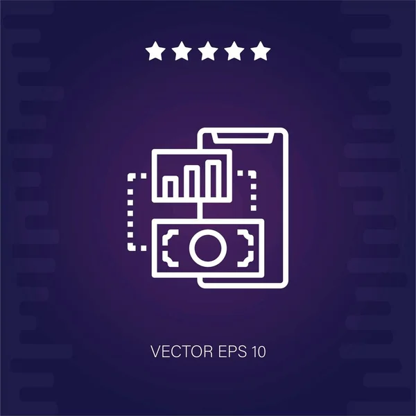 Analyse Vektor Symbol Moderne Illustration — Stockvektor