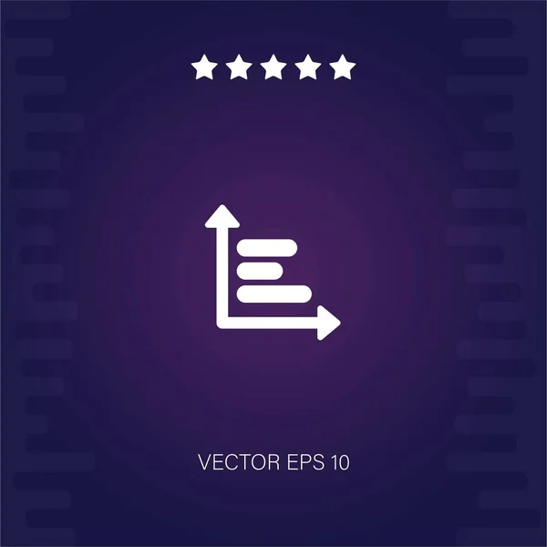 Analysischart Vektor Symbol Moderne Illustration — Stockvektor