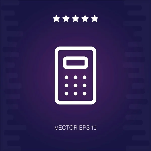 Calculator Vector Icon Modern Illustration — Stock Vector