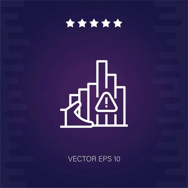 Diagramm Vektorsymbol Moderne Illustration — Stockvektor