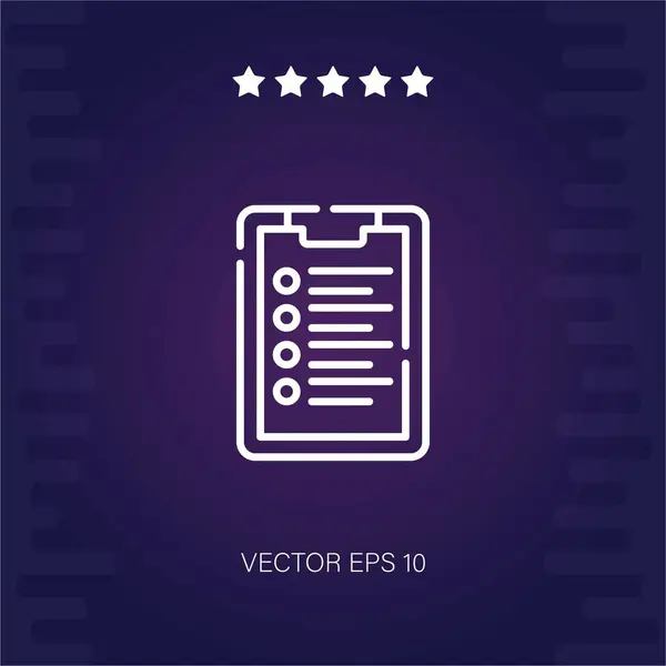 Urklipp Vektor Ikon Modern Illustration — Stock vektor