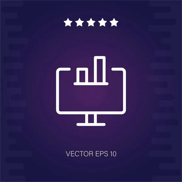Computer Vektor Symbol Moderne Illustration — Stockvektor