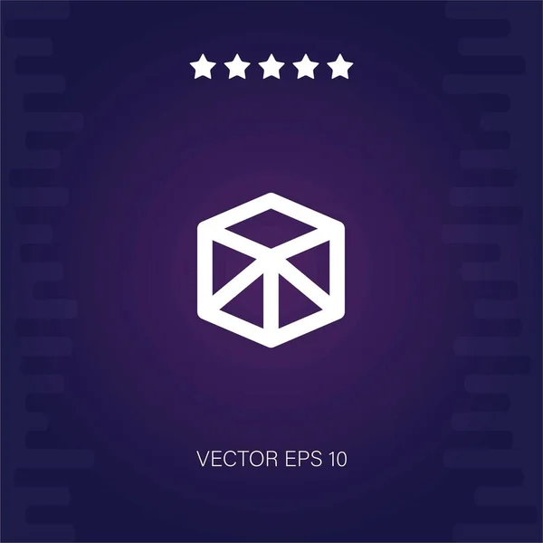 Cubedivision Vektor Ikone Moderne Illustration — Stockvektor