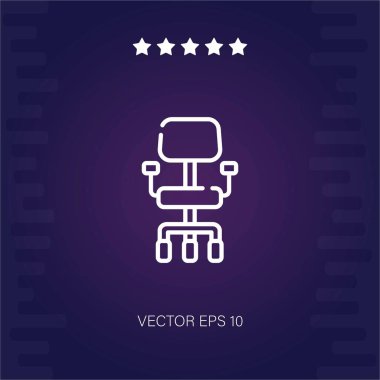 ofis koltuğu vektör simgesi modern illüstrasyon