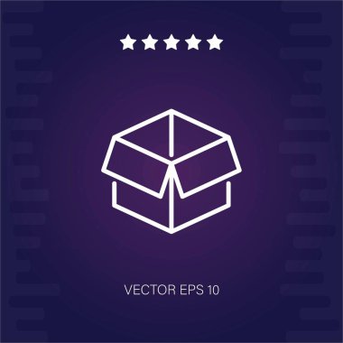 Açılır kutu vektör simgesi modern illüstrasyon