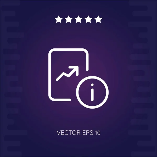 Info Vektor Symbol Moderne Illustration — Stockvektor