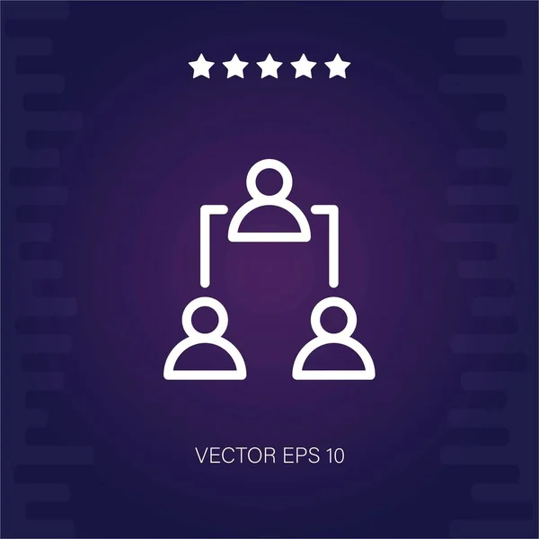 Nätverk Vektor Ikon Modern Illustration — Stock vektor