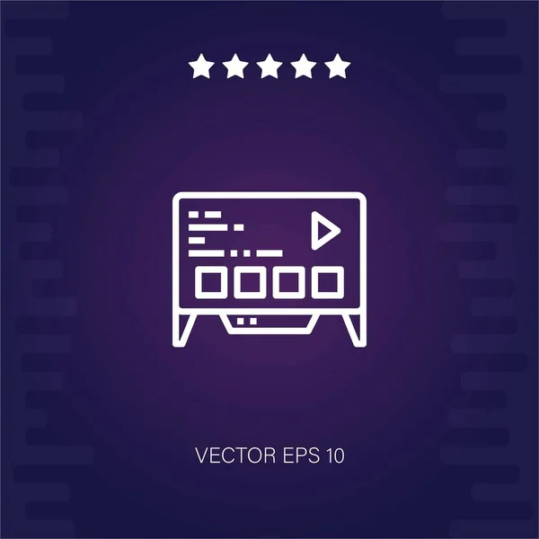 Online Streaming Vektorsymbol Moderne Illustration — Stockvektor