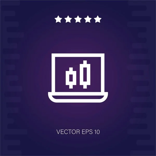 Online Vektorsymbol Moderne Illustration — Stockvektor