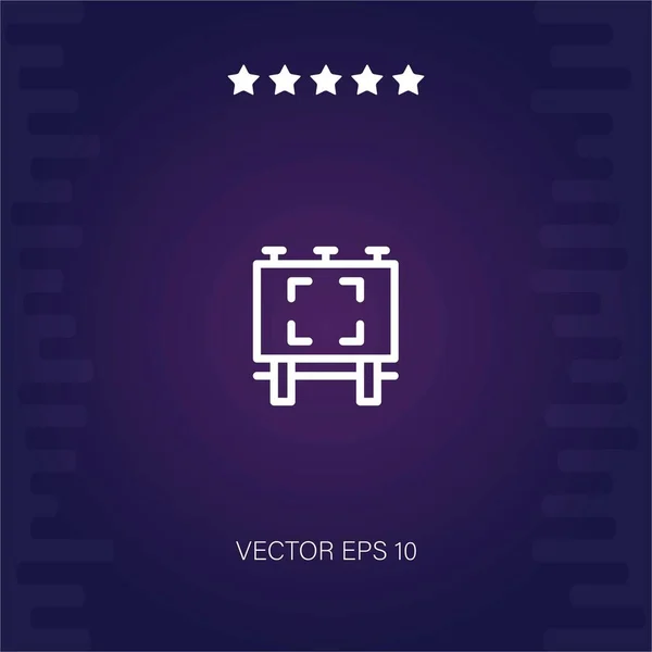 Panel Vector Icono Ilustración Moderna — Vector de stock