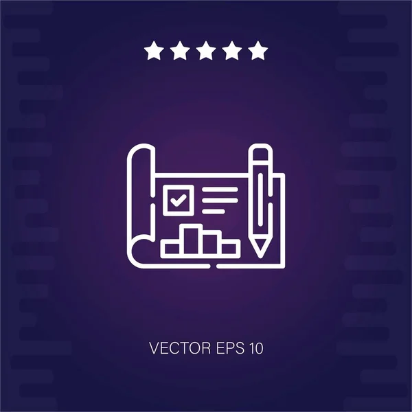 Plan Vektor Symbol Moderne Illustration — Stockvektor