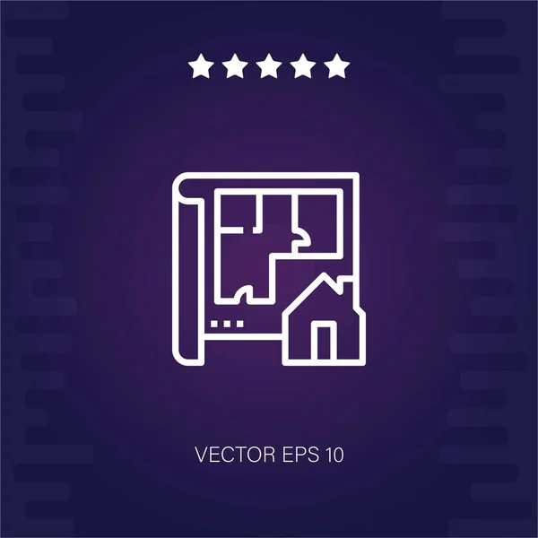 Plan Vektor Symbol Moderne Illustration — Stockvektor