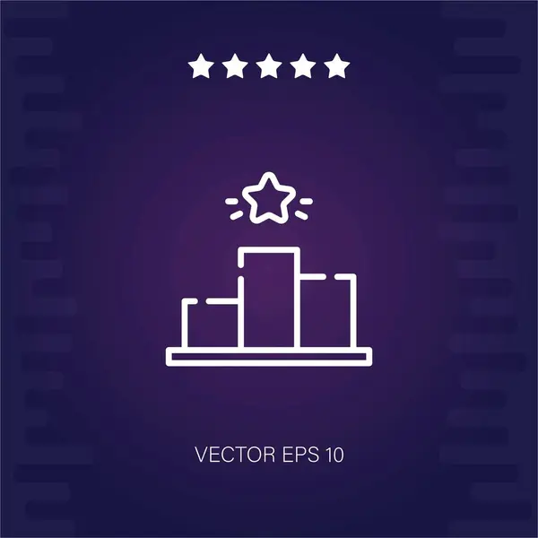 Dobogós Vektor Ikon Modern Illusztráció — Stock Vector