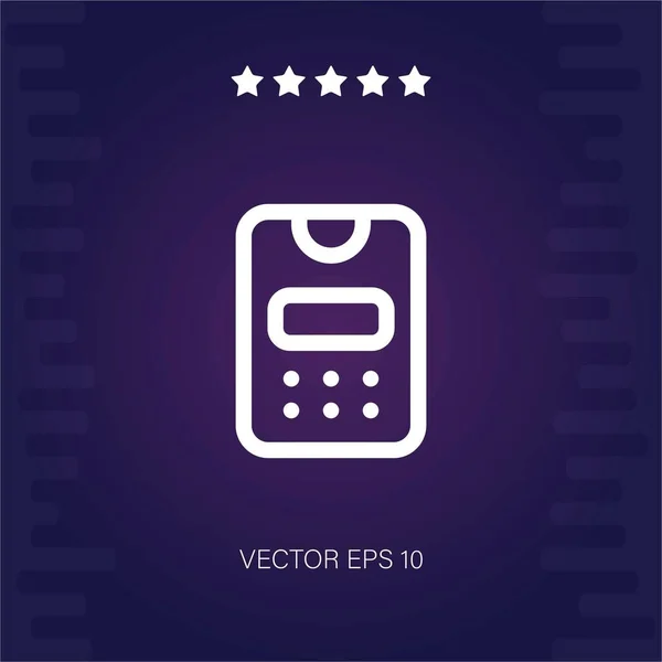 Pos Terminal Vektor Symbol Moderne Illustration — Stockvektor