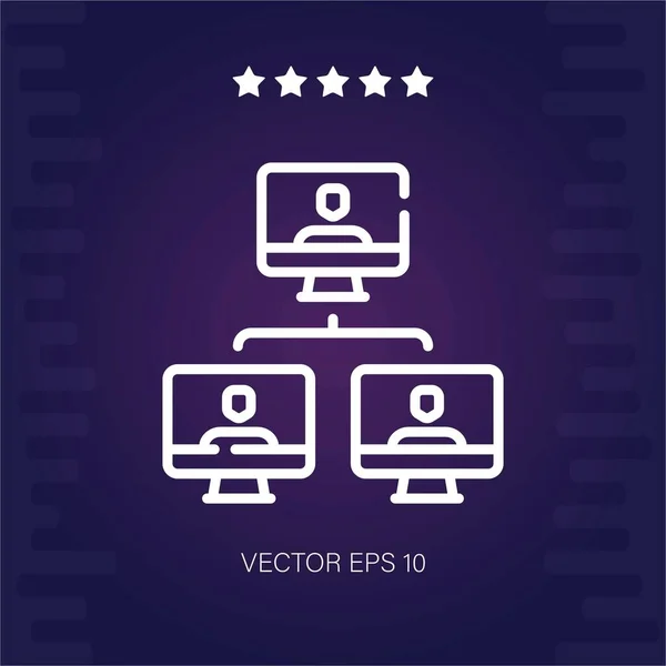 Remote Vektor Symbol Moderne Illustration — Stockvektor