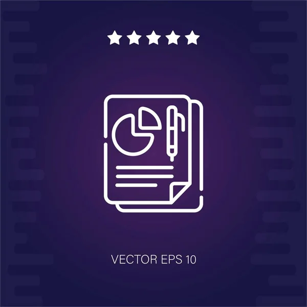 Bericht Vektor Symbol Moderne Illustration — Stockvektor
