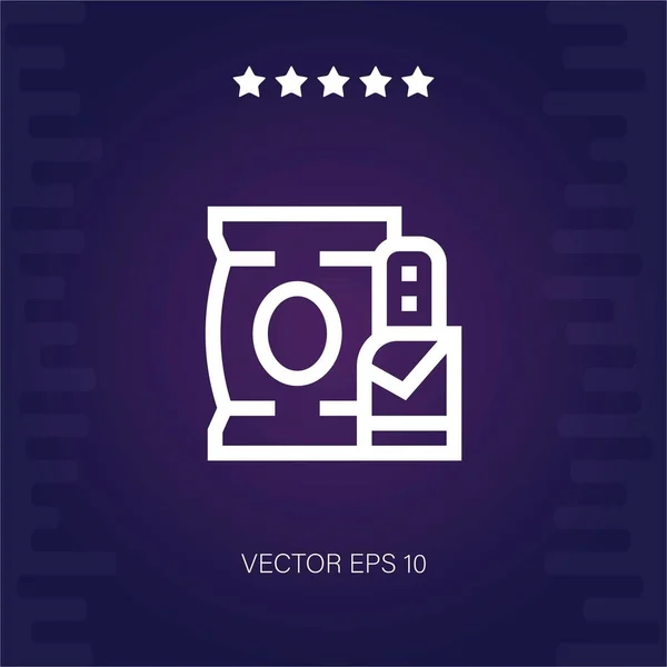 Snacks Vector Icono Ilustración Moderna — Vector de stock