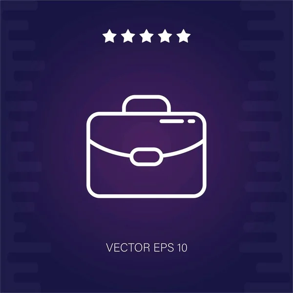 Koffer Vektor Symbol Moderne Illustration — Stockvektor