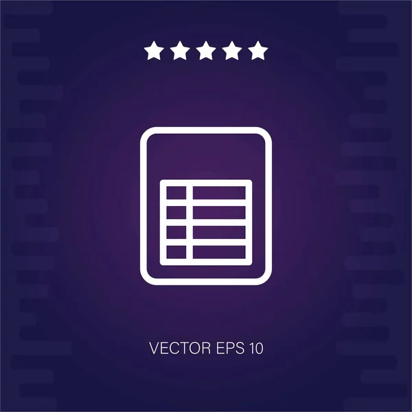 Tablet Vektor Symbol Moderne Illustration — Stockvektor