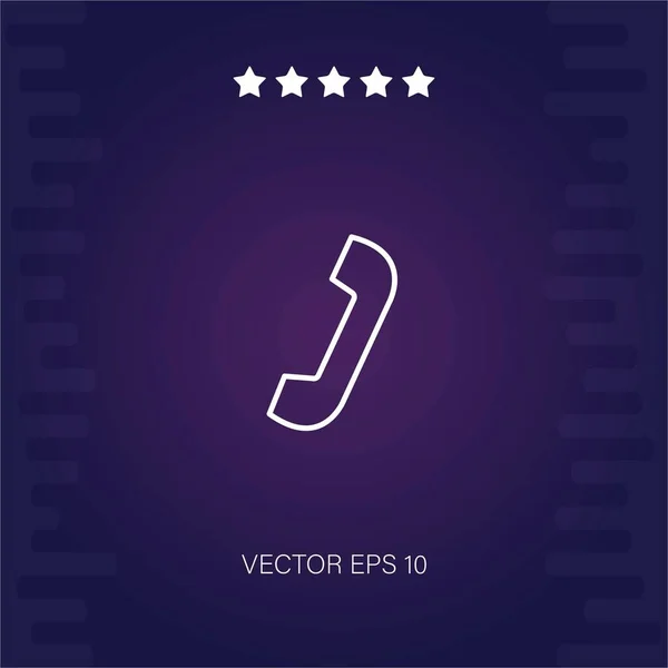 Telephonecall Vector Icon Modern Illustration — Stock Vector