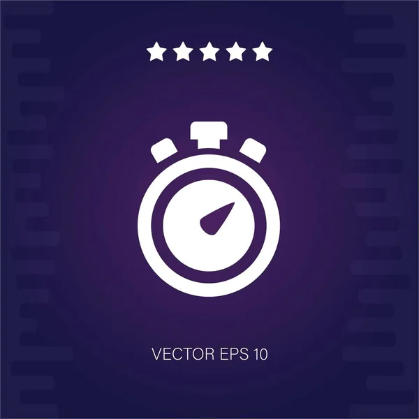 Timer Vektor Symbol Moderne Illustration — Stockvektor