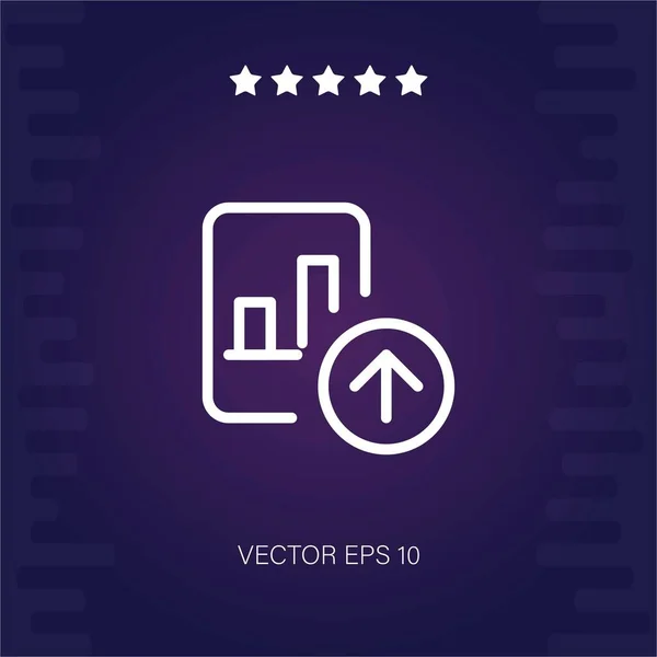 Nahrát Vektorovou Ikonu Moderní Ilustrace — Stockový vektor