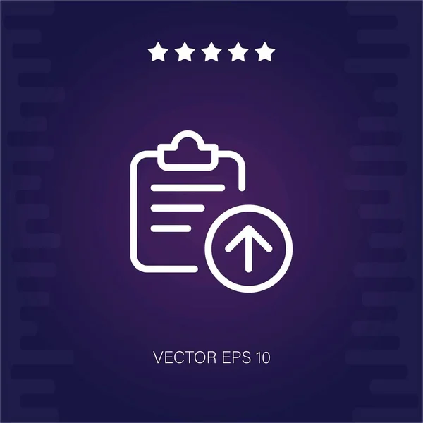 Vektor Symbol Hochladen Moderne Illustration — Stockvektor