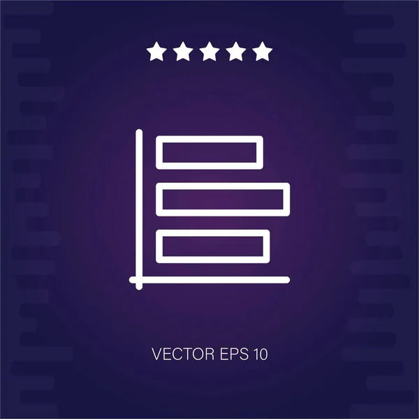 Vector Vertical Icono Ilustración Moderna — Vector de stock