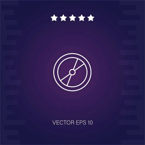 Rad Vektor Symbol Moderne Illustration — Stockvektor