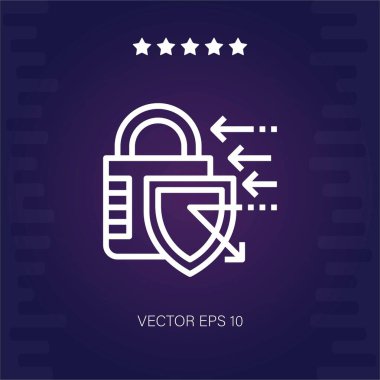 asma kilit vektör vektör çizimi