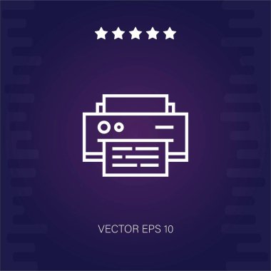 yazıcı vektör vektör illüstrasyonu