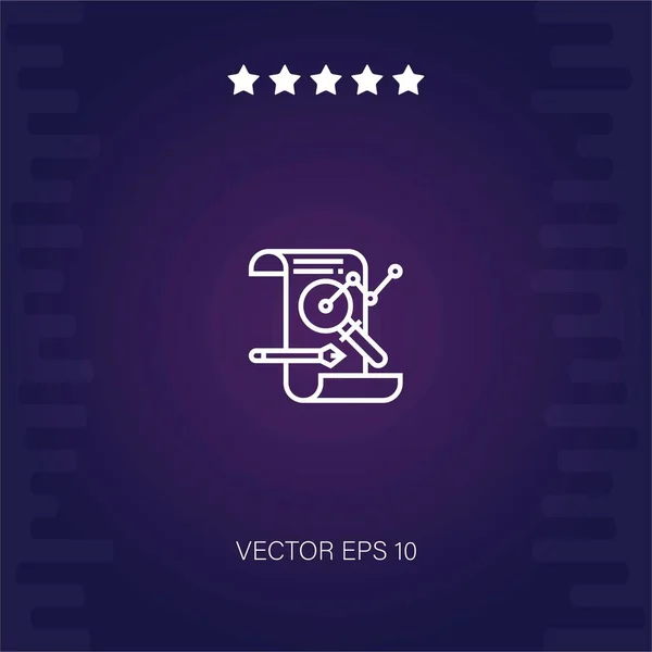 Analyse Vektor Symbol Vektor Illustration — Stockvektor